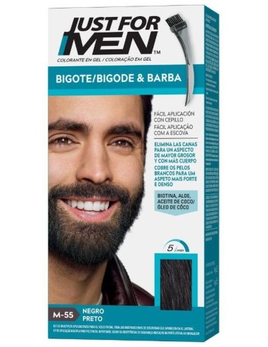 Just For Men Bigote Barba Negro M55 de Just For Men