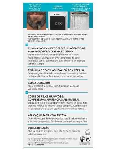 Just For Men Bigote Barba Negro M55 de Just For Men