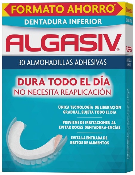 Algasiv Almohadilla Dental Inferior Adhesiva 30Ud de Algasiv