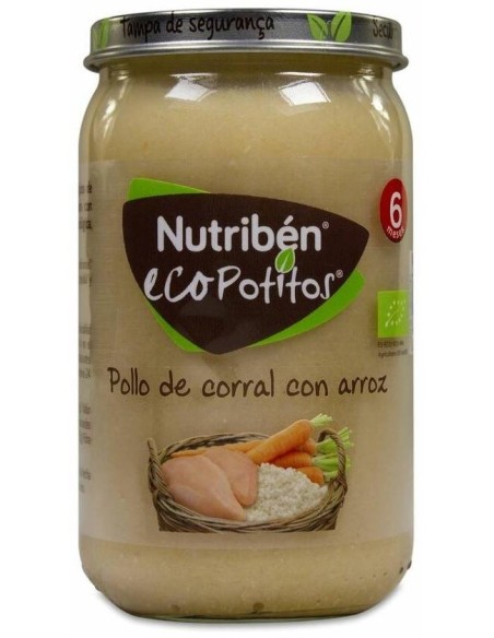 Nutriben Eco Potito Pollo Corral Arroz 235Gr.+6M de Nutriben