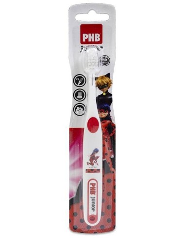 Phb Cepillo Dental Plus Junior Ladybug 6 Anos de Phb
