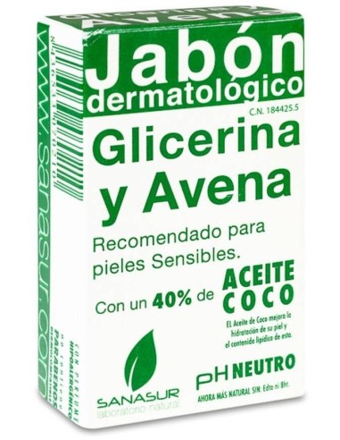 Jabon Glicerina Avena 100Gr. de Sanasur