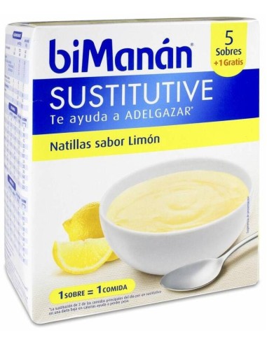 Natillas Sustitutivas Limon 6Sbrs. de Bimanan