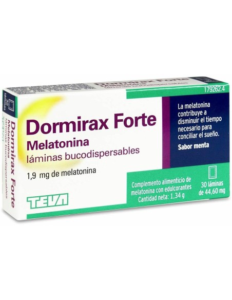 Dormirax Forte 1,9 Mg 30 Laminas Bucodispersables de Dormirax