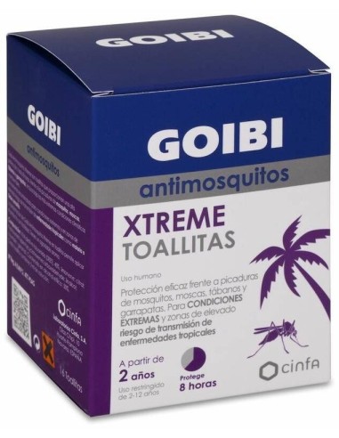 Goibi Xtreme Antimos Tropical 16 Toallitas de Goibi