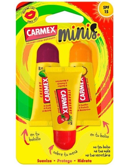 Carmex Minis Balsamo Labial Spf 15 5 G 3 U de Carmex