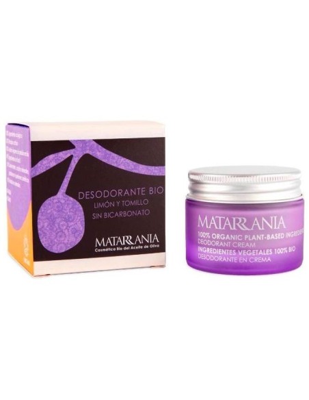 Desodorante Limon Y Tomillo Crema 30Ml. Bio de Matarrania