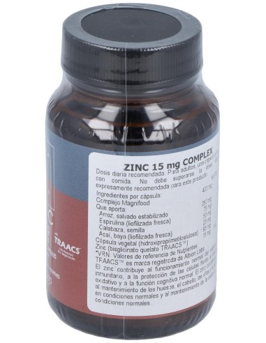 Zinc 15Mg.Complex 50Vcap. de Terranova