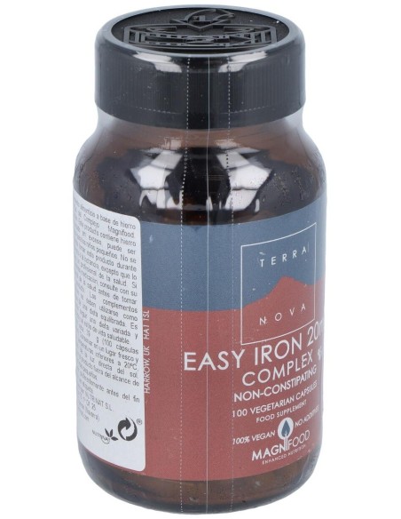 Hierro Bisglicinato 20Mg. 100Vcap. de Terranova