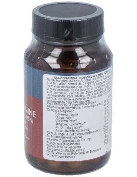 Glucosamina, Boswelia Y Msm Complex  50 Vcáps de Terranova
