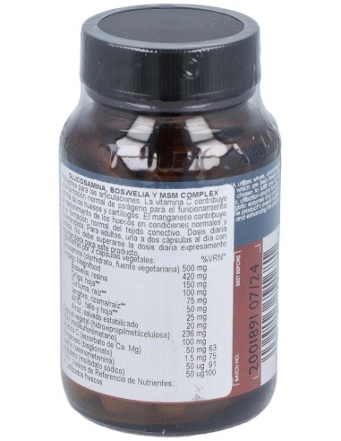 Glucosamina, Boswelia Y Msm Complex  50 Vcáps de Terranova
