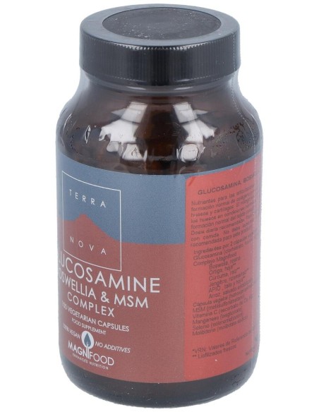 Glucosamina,Boswelia Y Msm Complex 100Vcap. de Terranova