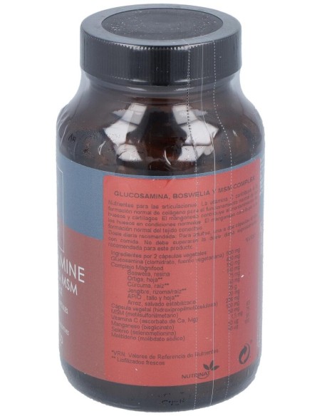 Glucosamina,Boswelia Y Msm Complex 100Vcap. de Terranova