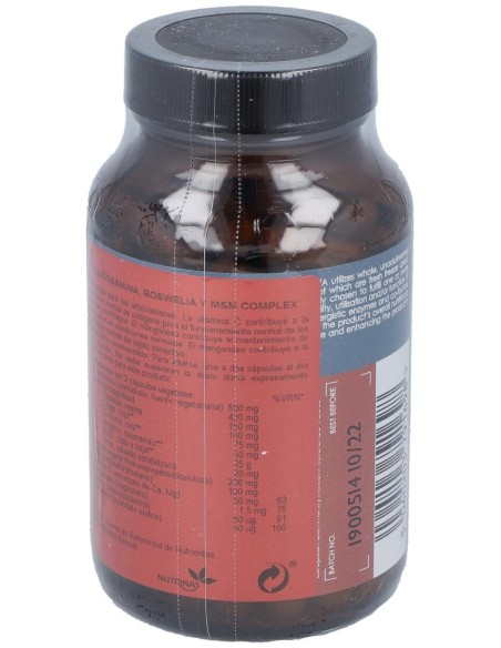 Glucosamina, Boswelia Y Msm Complex  100 Vcáps  de Terranova