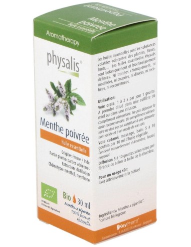 Esencia Menta Piperita 30Ml. Bio de Physalis