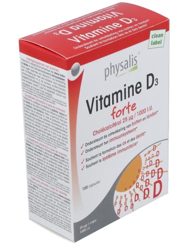Vitamina D3 Forte 100Cap. de Physalis