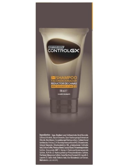 Just For Men Control Gx Redu Canas Champ-Aco 118 Ml de Just For Men