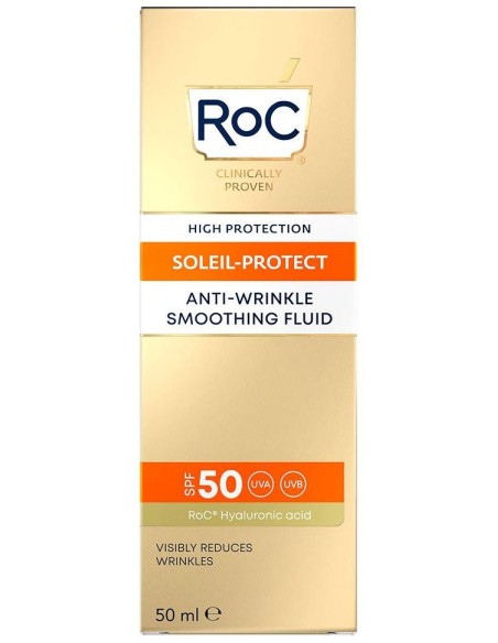 Roc Sol Fluido Antiarrugas Spf 50+ 50 Mililitros Roc