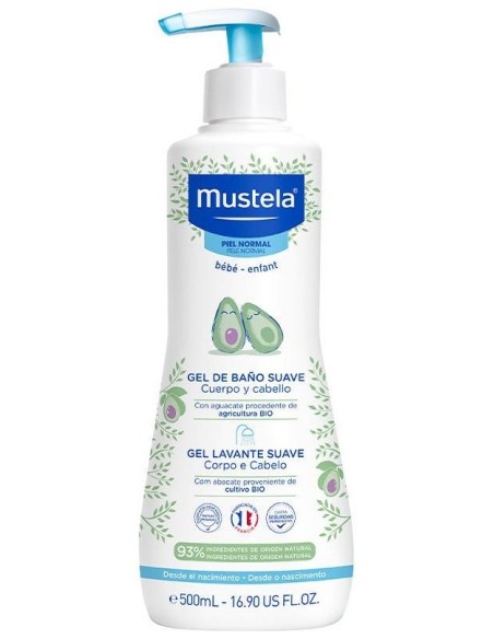Gel De Baño Suave Bebe-Niño 500Ml. de Mustela