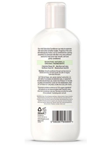 Acondiconador Cuero Cabell Sensible Calendula 265M de Dr. Organic