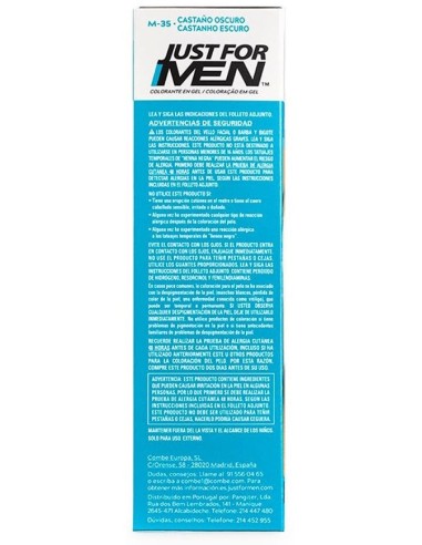 Just For Men Bigote Barba Castaño Oscuro M35 de Just For Men