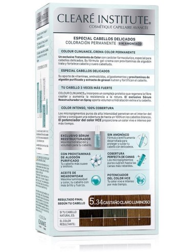 Colour Clinuance 5.34 Castaño Claro Luminoso Delic de Cleare Institute