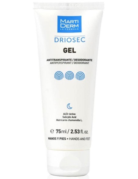Martiderm Driosec Desodorante Gel Manos/Pies 75Ml de Martiderm