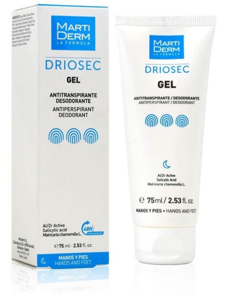 Martiderm Driosec Desodorante Gel Manos/Pies 75Ml de Martiderm