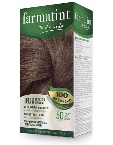 Farmatint Gel 5D Castaño Claro Dorado 135 Mililitros Farmatint