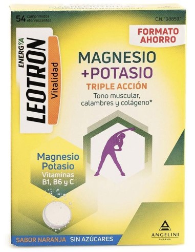 Leotron Magnesio Potasio 54Comp Eferv de Leotron