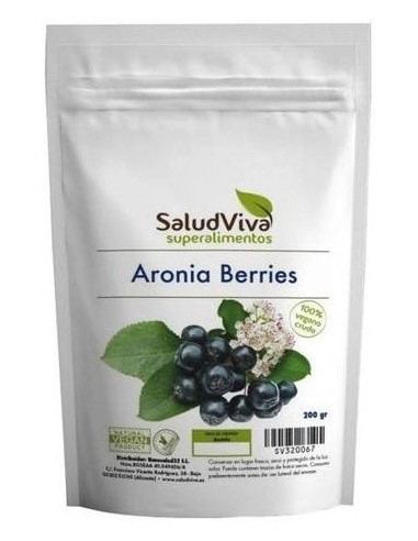 Aronia Berries 200Gr.  Bio Sg Vegan de Salud Viva