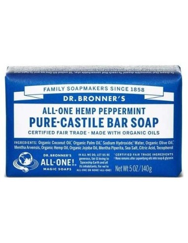 Jabon En Pastilla Menta 140Gr. de Dr. Bronner´S
