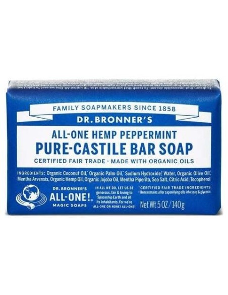 Jabon En Pastilla Menta 140Gr. de Dr. Bronner´S
