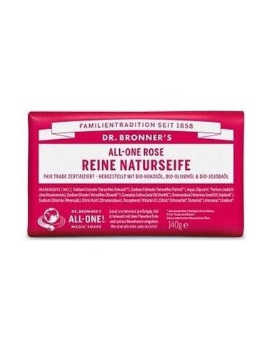 Jabon En Pastilla Rosas 140Gr. de Dr. Bronner´S