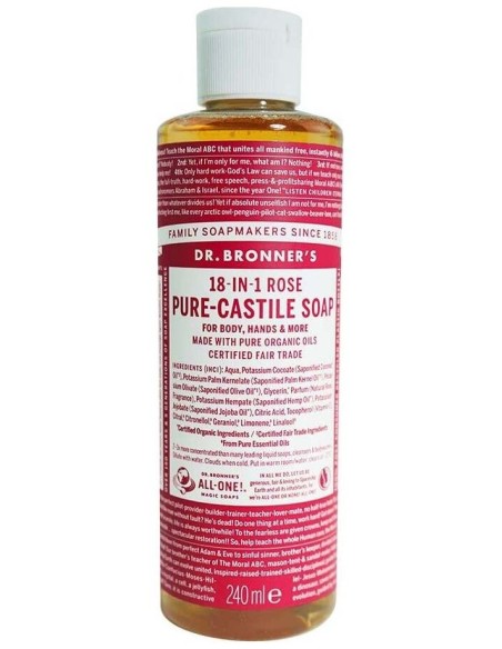 Jabon Liquido Rosas 240Ml. de Dr. Bronner´S
