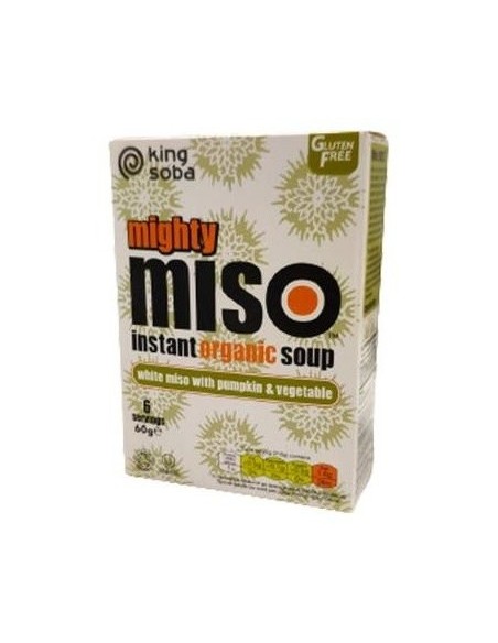 Sopa Miso Calabaza-Verduras Instant 6Sbrsx10Gr Bio de King Soba