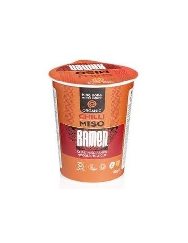 Vaso Sopa Ramen Miso-Chili 85Gr. Bio Sg de King Soba