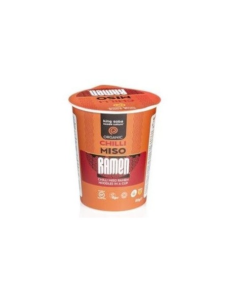 Vaso Sopa Ramen Miso-Chili 85Gr. Bio Sg de King Soba