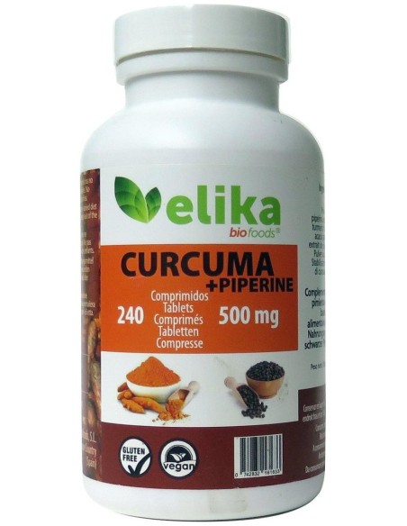 Curcuma+Piperina 120Comp. de Elikafoods