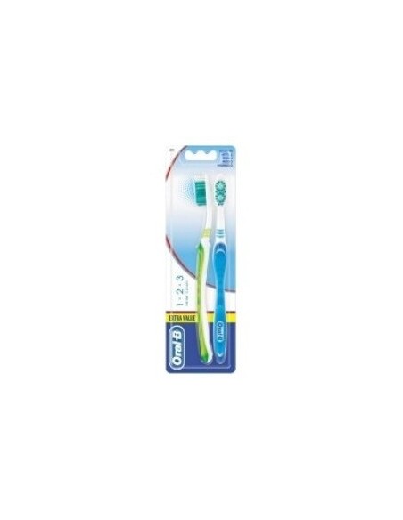 Cepillo 124 Shiny Clean Duo Medio de Oral-B