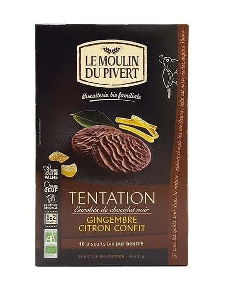 Galletas Tentacion Jengibre Limon 130 Gr Bio de Le Moulin De Pivert