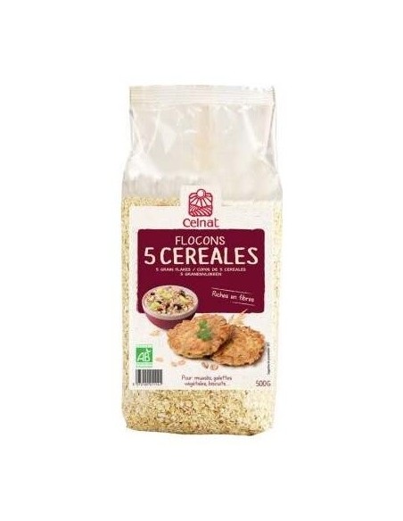 Copos 5 Cereales Bio 500Gr. de Celnat