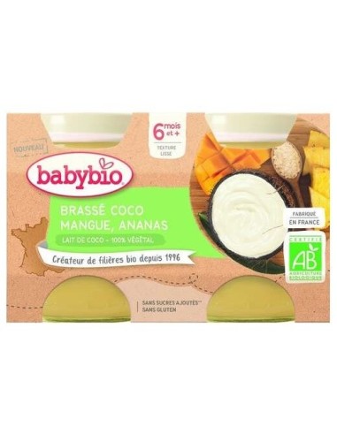 Yogur Coco Mango Piña 2X130Gr. Bio de Babybio