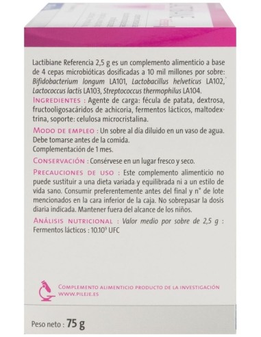 Lactibiane Reference  30 sobres de Pileje