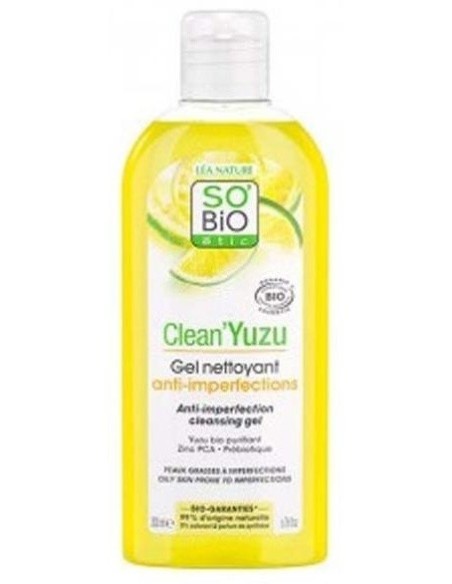 Gel Limpiador Clean Yuzu Anti Imperfecciones 200Ml de So´Bio Etic