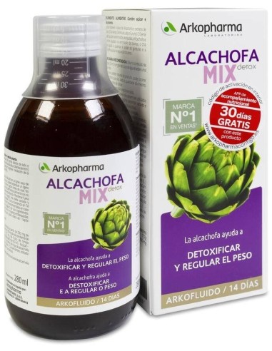 Arkofluido Alcachofa Mix Detox 280Ml. Bio de Arkopharma