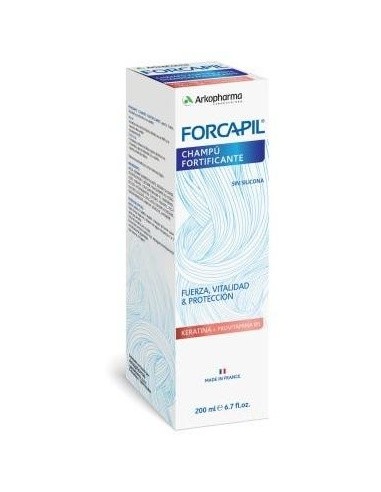 Forcapil Champu Fortificante Con Keratina 200 Ml de Arkopharma