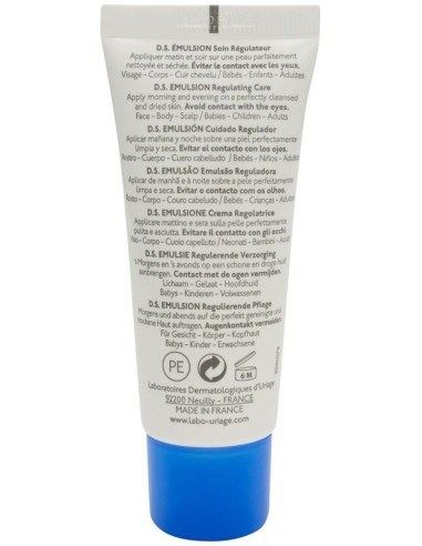 Ds Emulsion Corporal-Capilar Piel Escamada 40Ml. de Uriage