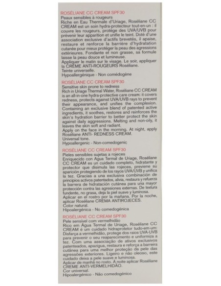 Roseliane Cc Crema Spf30+ 40Ml. de Uriage