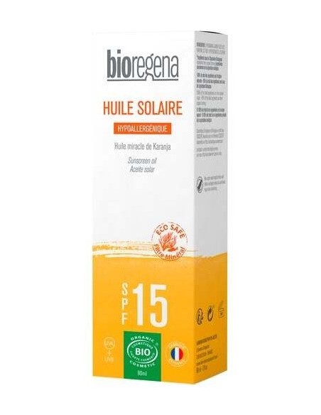 Aceite Solar Spf15 Spray 90Ml Hipoalergenico. Bio de Bioregena